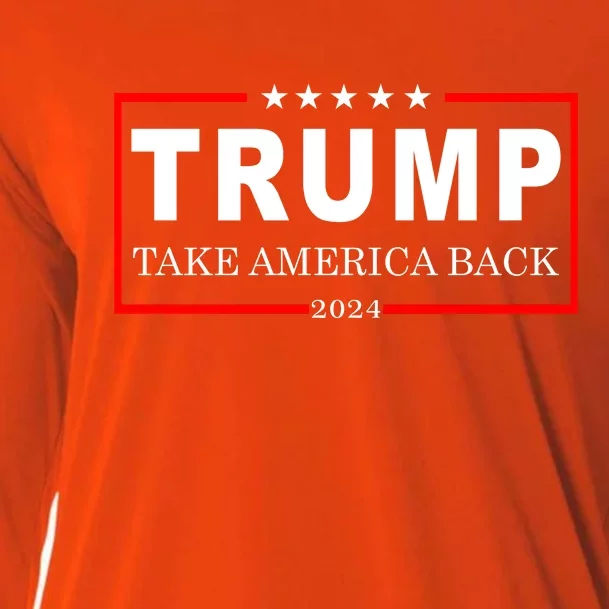 Donald Trump 2024 Take America Back USA United States Cooling Performance Long Sleeve Crew