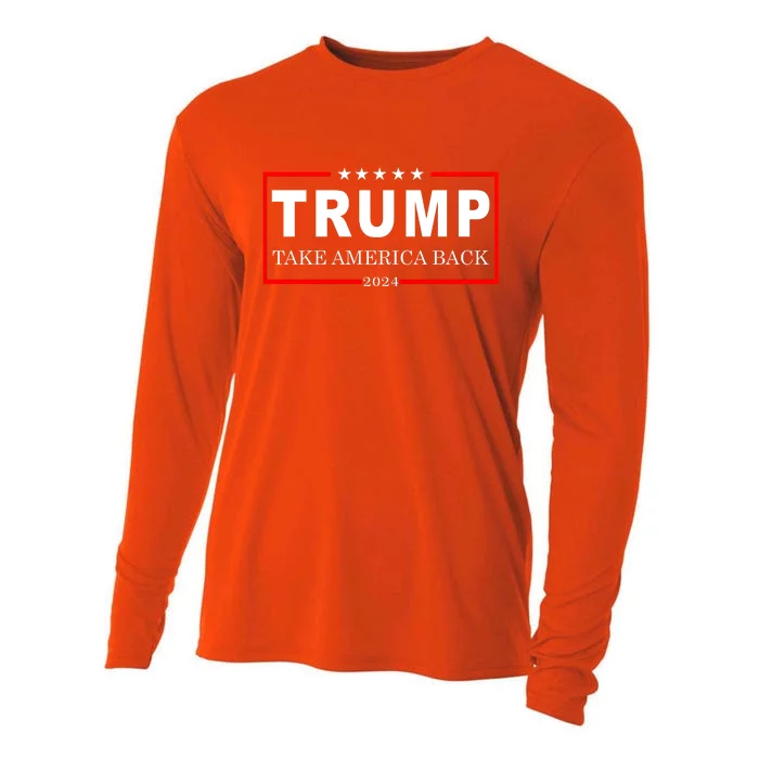 Donald Trump 2024 Take America Back USA United States Cooling Performance Long Sleeve Crew