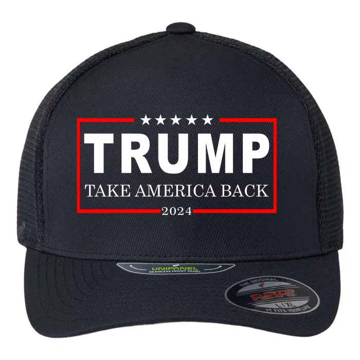 Donald Trump 2024 Take America Back USA United States Flexfit Unipanel Trucker Cap