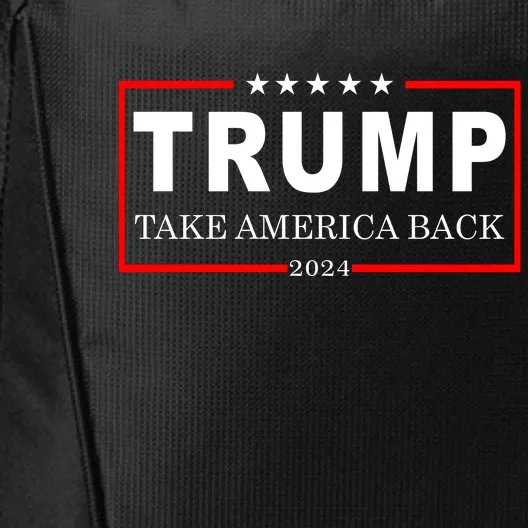 Donald Trump 2024 Take America Back USA United States City Backpack