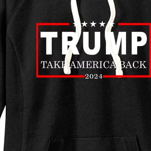 Donald Trump 2024 Take America Back USA United States Women's Fleece Hoodie