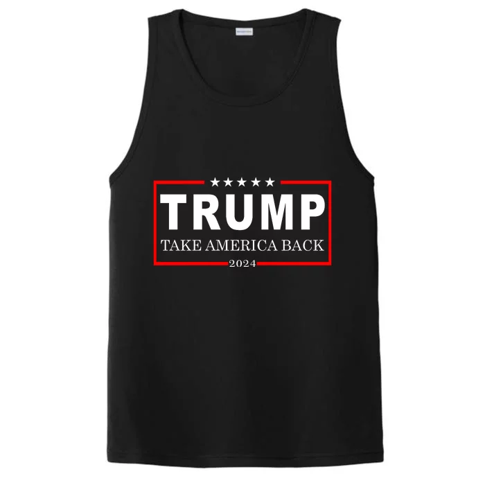 Donald Trump 2024 Take America Back USA United States Performance Tank