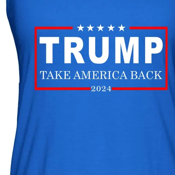 Donald Trump 2024 Take America Back USA United States Ladies Essential Flowy Tank