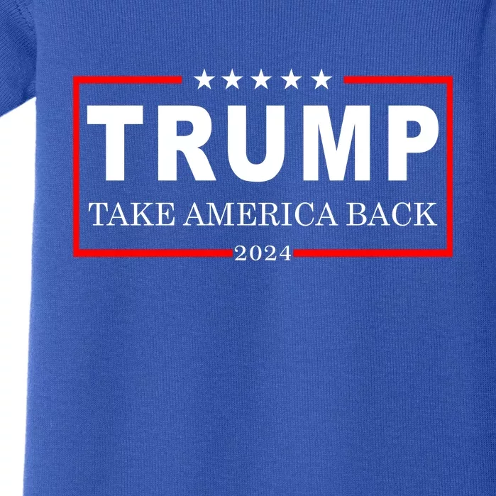 Donald Trump 2024 Take America Back USA United States Baby Bodysuit