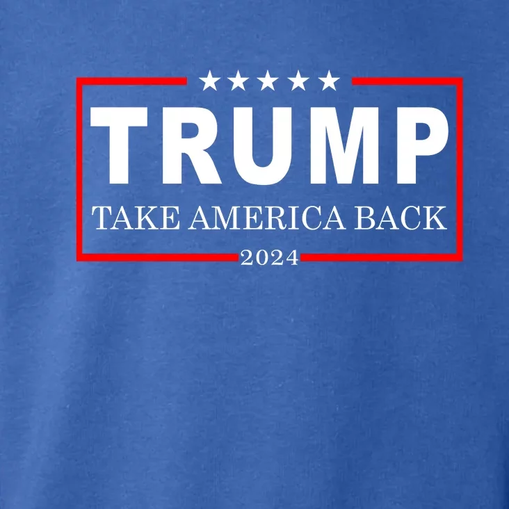 Donald Trump 2024 Take America Back USA United States Toddler Hoodie