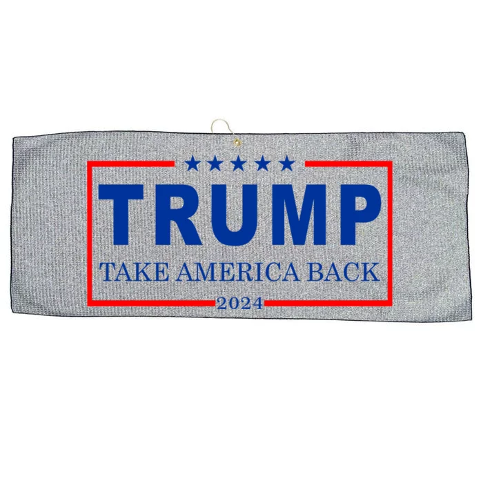 Donald Trump 2024 Take America Back USA United States Large Microfiber Waffle Golf Towel