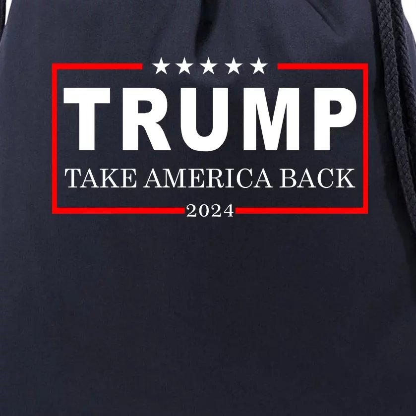 Donald Trump 2024 Take America Back USA United States Drawstring Bag