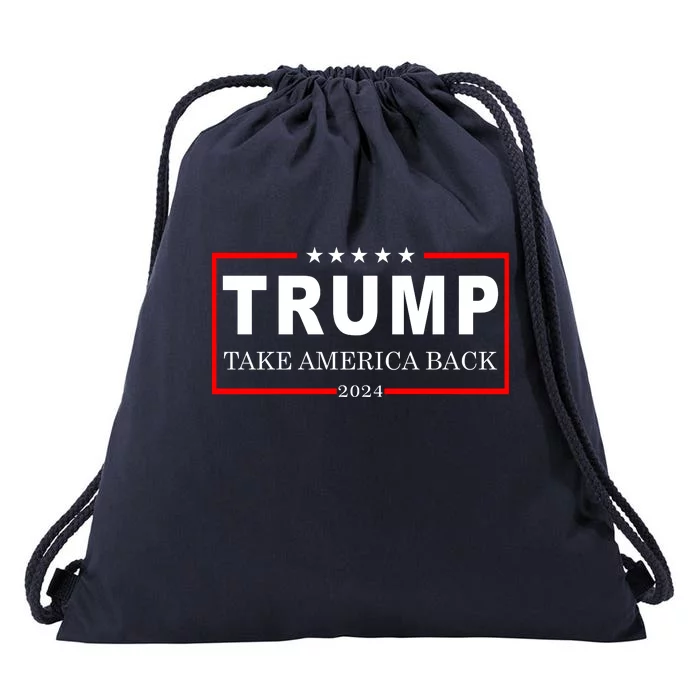 Donald Trump 2024 Take America Back USA United States Drawstring Bag