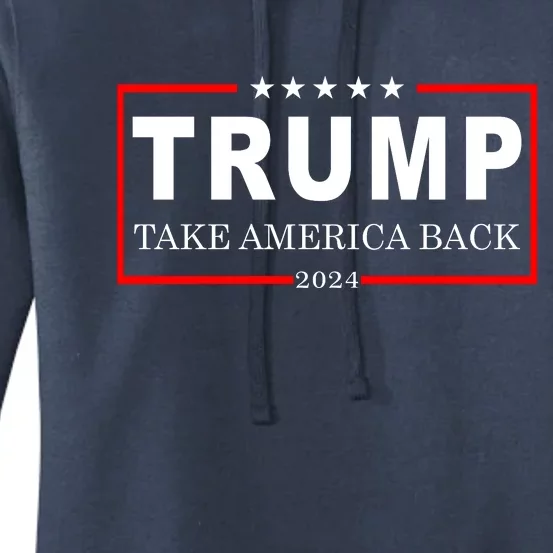 Donald Trump 2024 Take America Back USA United States Women's Pullover Hoodie