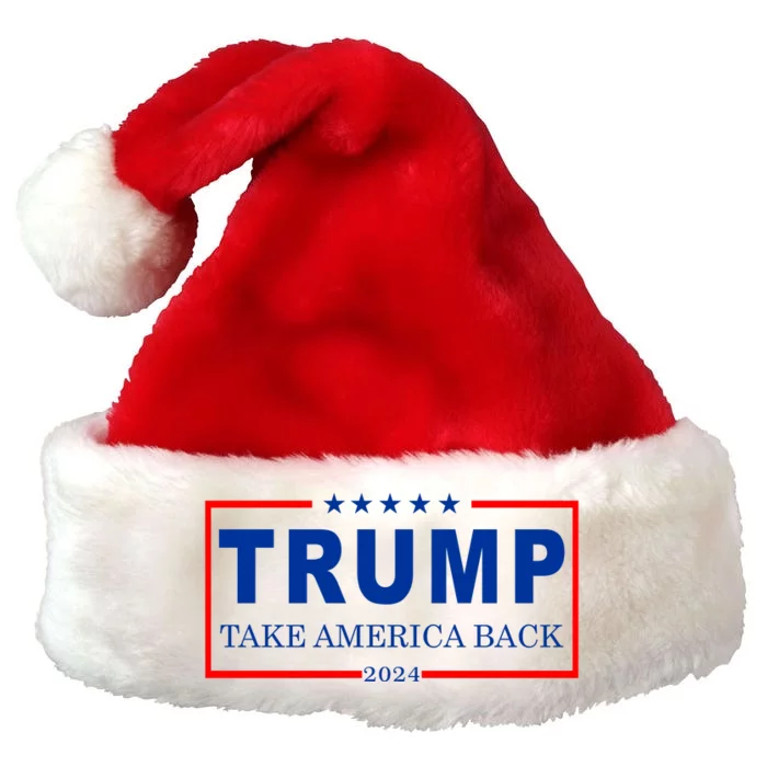 Donald Trump 2024 Take America Back USA United States Premium Christmas Santa Hat