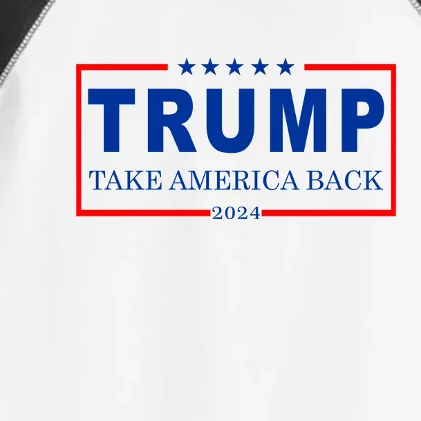 Donald Trump 2024 Take America Back USA United States Toddler Fine Jersey T-Shirt