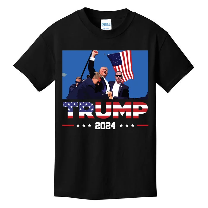 Donald Trump 2024 Survived Shot At Election Rally Kids T-Shirt