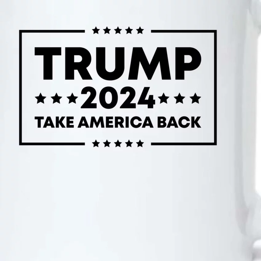 Donald Trump 2024 Take America Back Election 2024 Patriotic Gift Black Color Changing Mug