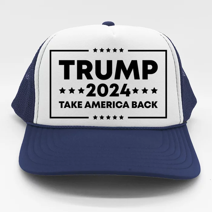 Donald Trump 2024 Take America Back Election 2024 Patriotic Gift Trucker Hat