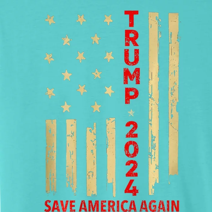 Donald Trump 2024 Save America Again ChromaSoft Performance T-Shirt