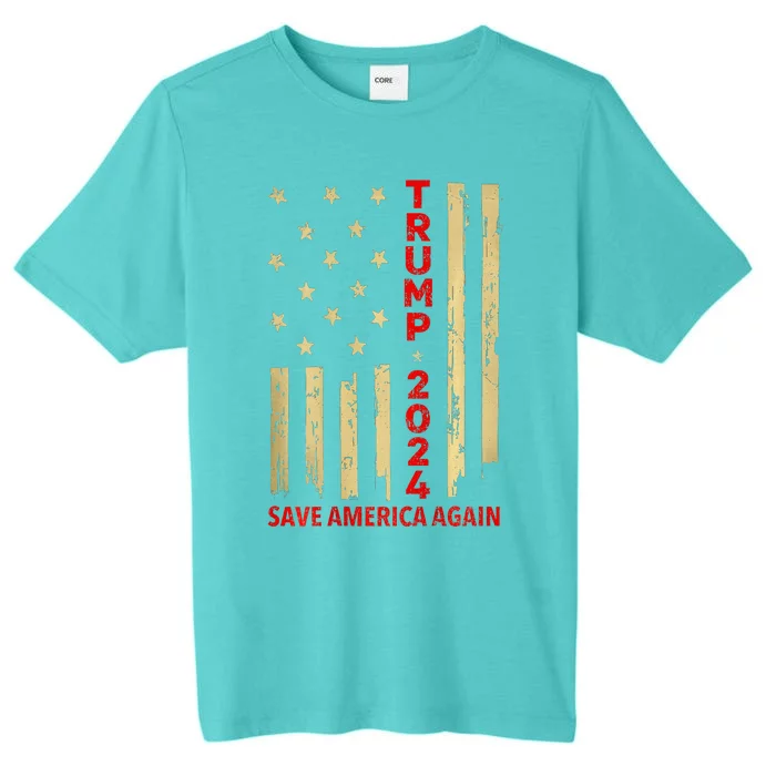 Donald Trump 2024 Save America Again ChromaSoft Performance T-Shirt