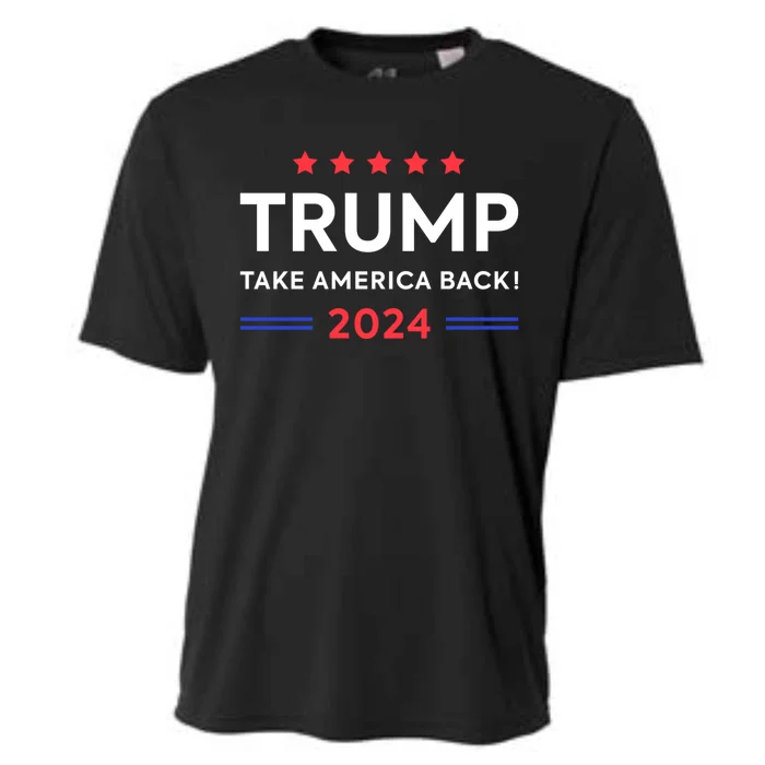 Donald Trump 2024 Take America Back Election 2024 The Return Gift Cooling Performance Crew T-Shirt