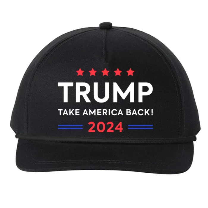 Donald Trump 2024 Take America Back Election 2024 The Return Gift Snapback Five-Panel Rope Hat