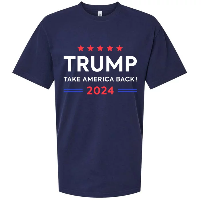 Donald Trump 2024 Take America Back Election 2024 The Return Gift Sueded Cloud Jersey T-Shirt