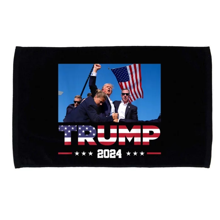 Donald Trump 2024 Survived Shot At Election Rally Microfiber Hand Towel