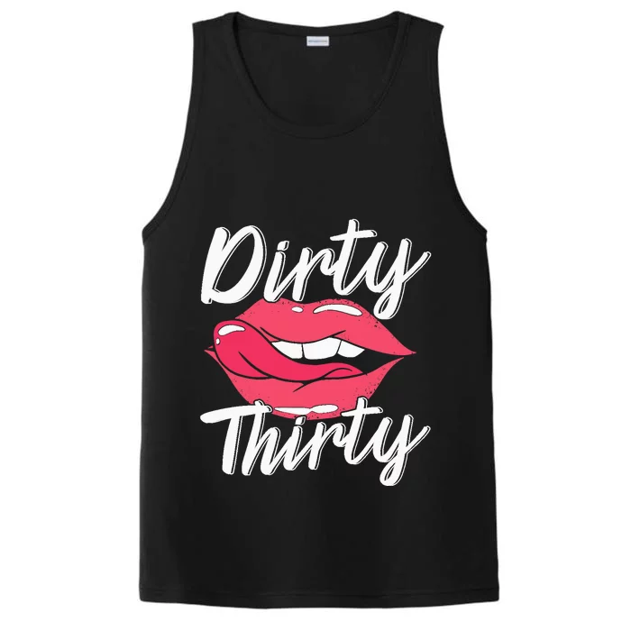 Dirty Thirty 30th Birthday 30 Years Old Bday Celebrant Performance Tank