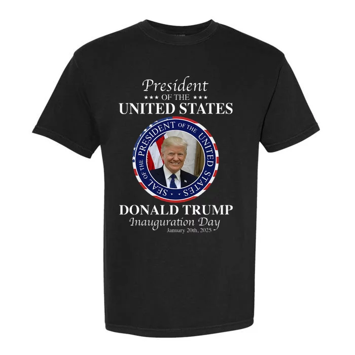 Donald Trump 47 President Inauguration Day 2025 Memorabilia Garment-Dyed Heavyweight T-Shirt