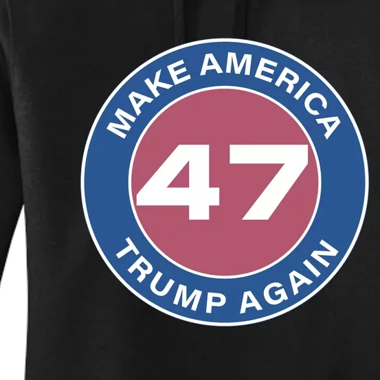 Distressed Trump 47 Republican Proud Conservative Women's Pullover Hoodie