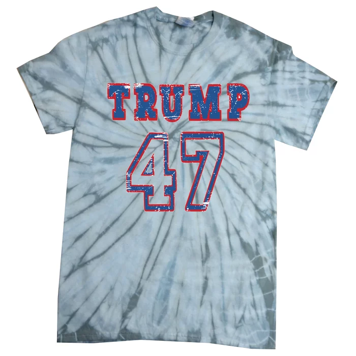 Donald Trmp 45 47 Republican Election Tie-Dye T-Shirt