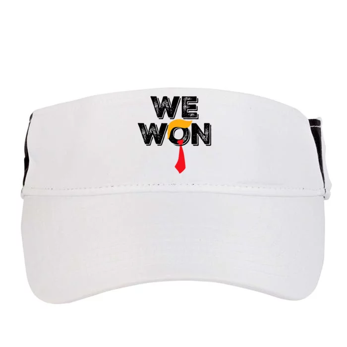 Donald Trump 47th President Jd Vance We Won Get Over It 2024 Adult Drive Performance Visor