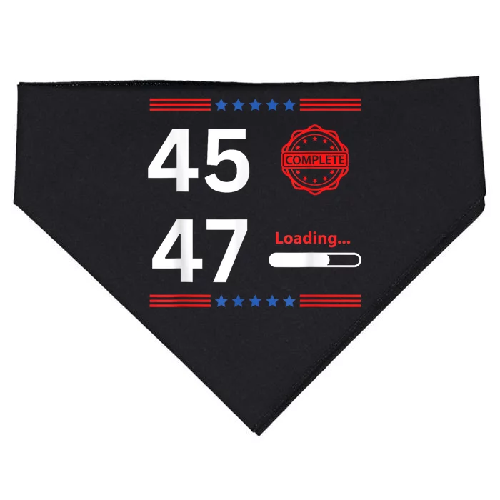 Donald Trump 45 47 Take America Back Election 2024 USA-Made Doggie Bandana