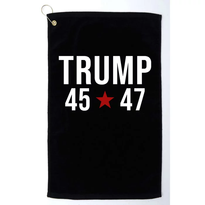 Donald Trump 45 47th President Platinum Collection Golf Towel