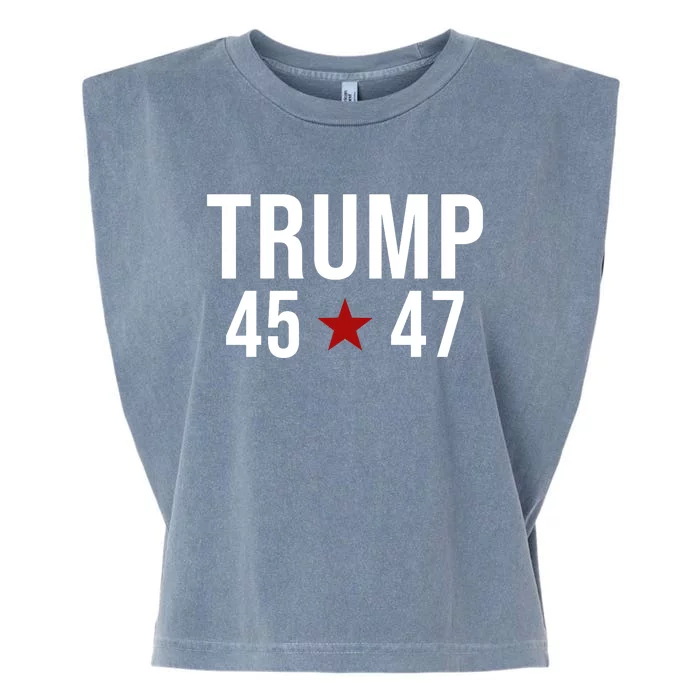 Donald Trump 45 47th President Garment-Dyed Women's Muscle Tee