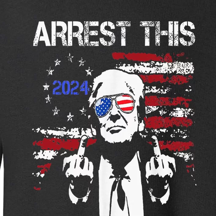 Donald Trump Arrest This Fingers 2024 Election Toddler Sweatshirt