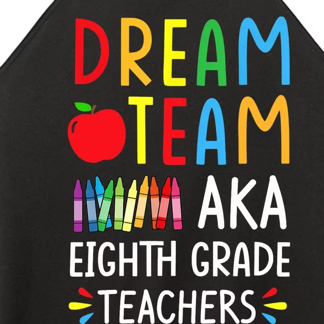 Dream Team aka Eighth Grade Teacher - Funny Back To School Women’s Perfect Tri Rocker Tank