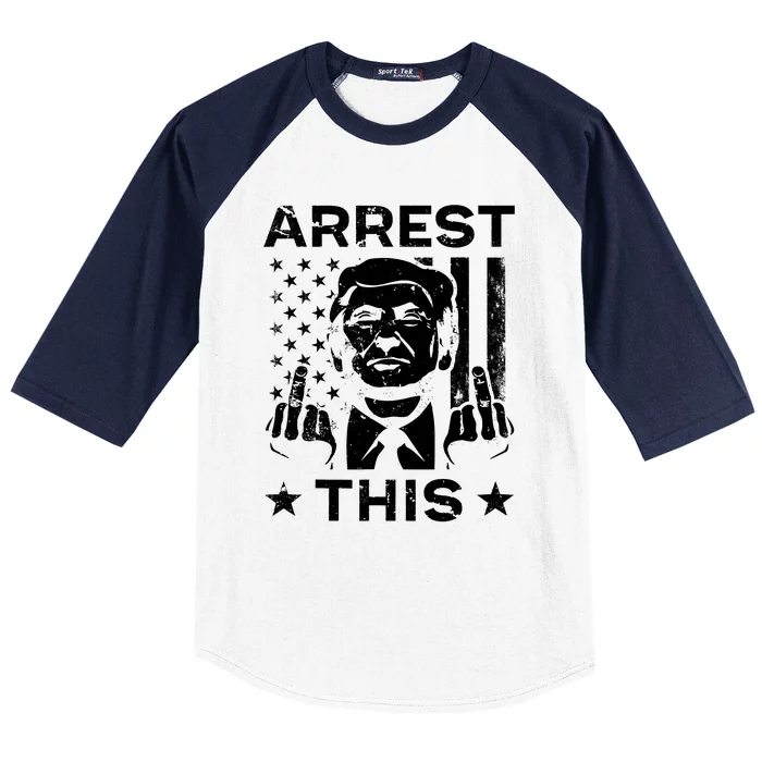 Donald Trump Arrest This Fingers 2024 Election Baseball Sleeve Shirt