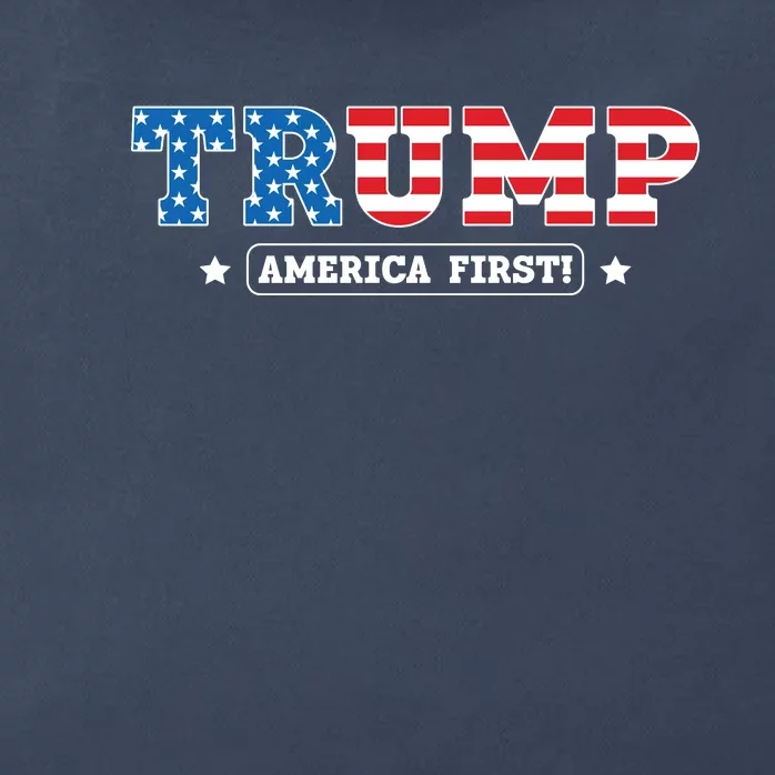 Donald Trump America First Zip Tote Bag