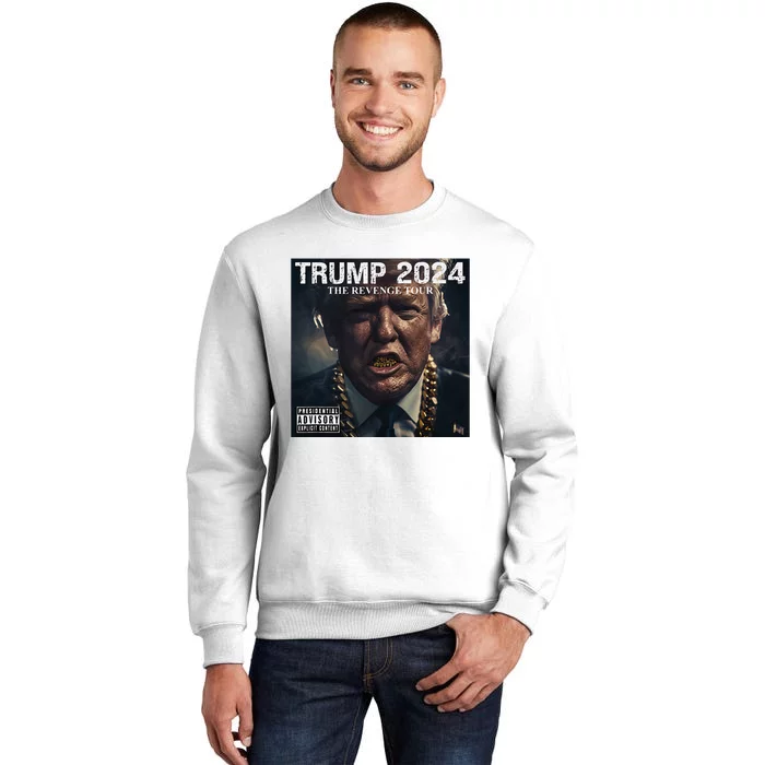 Donald Trump Album Cover Ultra Maga Trump Revenge 2024 Sweatshirt