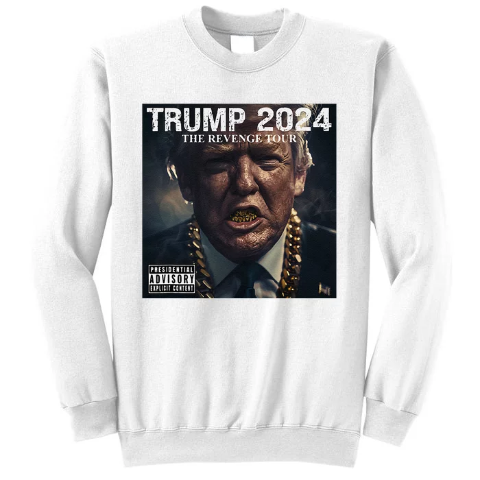 Donald Trump Album Cover Ultra Maga Trump Revenge 2024 Sweatshirt