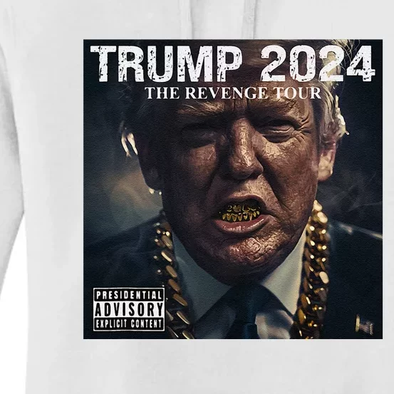 Donald Trump Album Cover Ultra Maga Trump Revenge 2024 Women's Pullover Hoodie