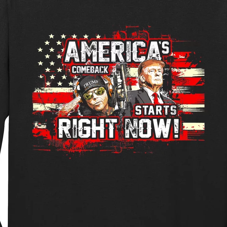 Donald Trump 'America's Comeback' 2024 Tall Long Sleeve T-Shirt