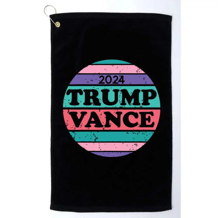 Donald Trump And Jd Vance Election 2024 Platinum Collection Golf Towel