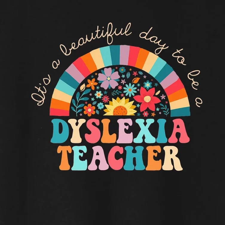 Dyslexia Teacher Appreciation | Dyslexic Therapy Teaching Women's Crop Top Tee