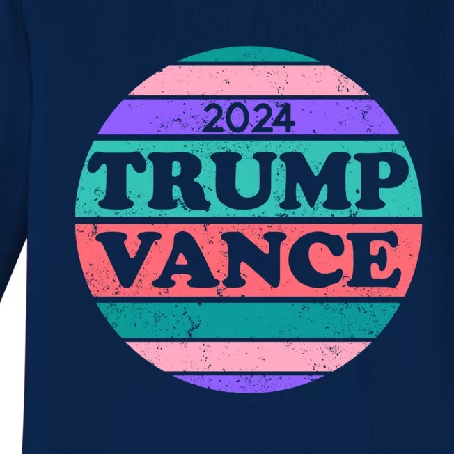 Donald Trump And Jd Vance Election 2024 Gift Baby Long Sleeve Bodysuit