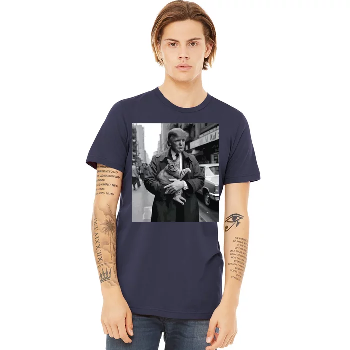 Donald Trump And Cat In Nyc Premium T-Shirt