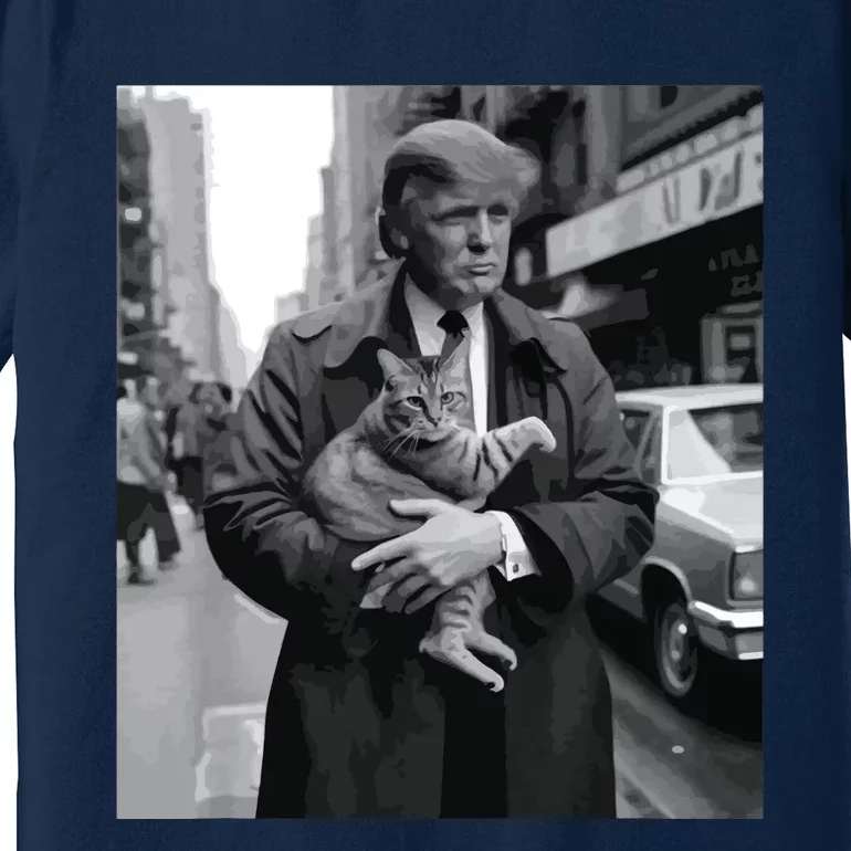 Donald Trump And Cat In Nyc Premium T-Shirt