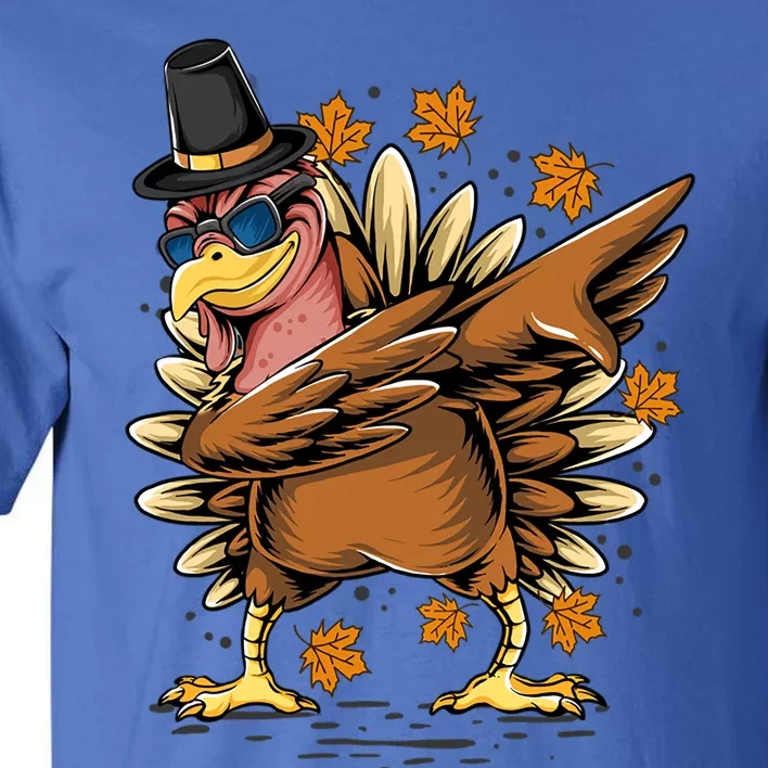 Dabbing Turkey Awesome Thanksgiving Day Funny Cute Holiday Cool Gift Tall T-Shirt