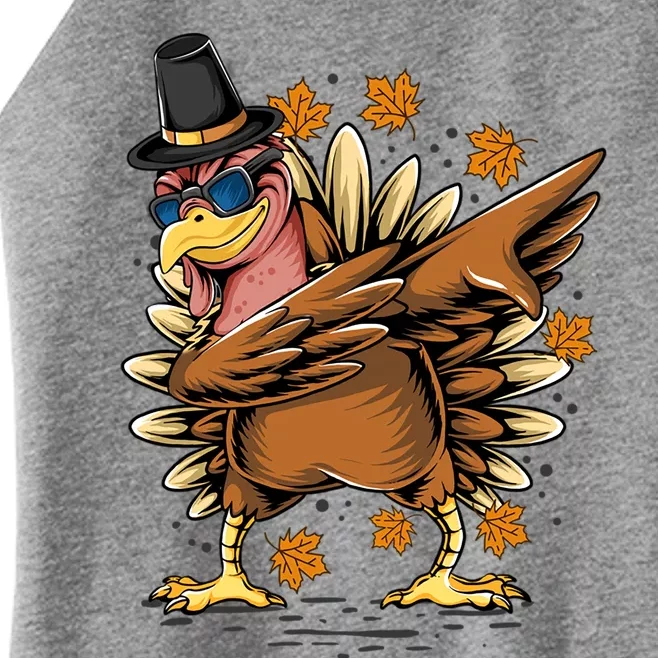 Dabbing Turkey Awesome Thanksgiving Day Funny Cute Holiday Cool Gift Women’s Perfect Tri Rocker Tank