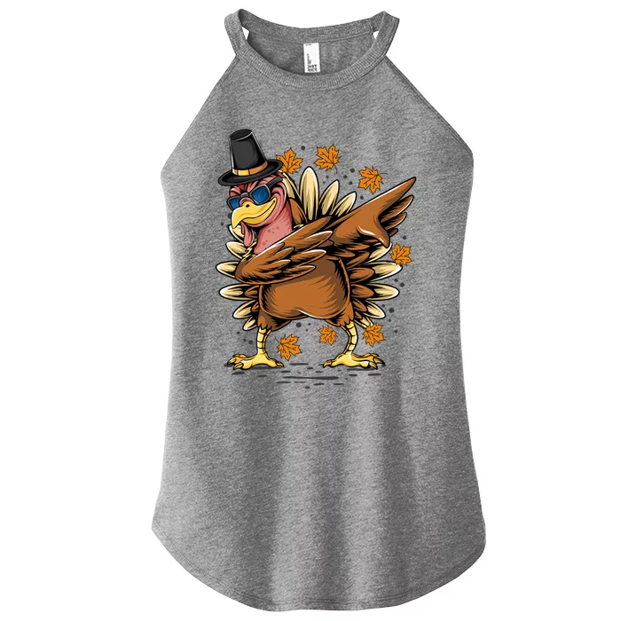 Dabbing Turkey Awesome Thanksgiving Day Funny Cute Holiday Cool Gift Women’s Perfect Tri Rocker Tank