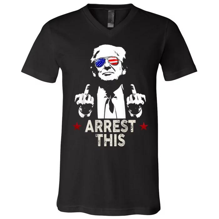 Donald Trump Arrest This Funny 2024 Election V-Neck T-Shirt