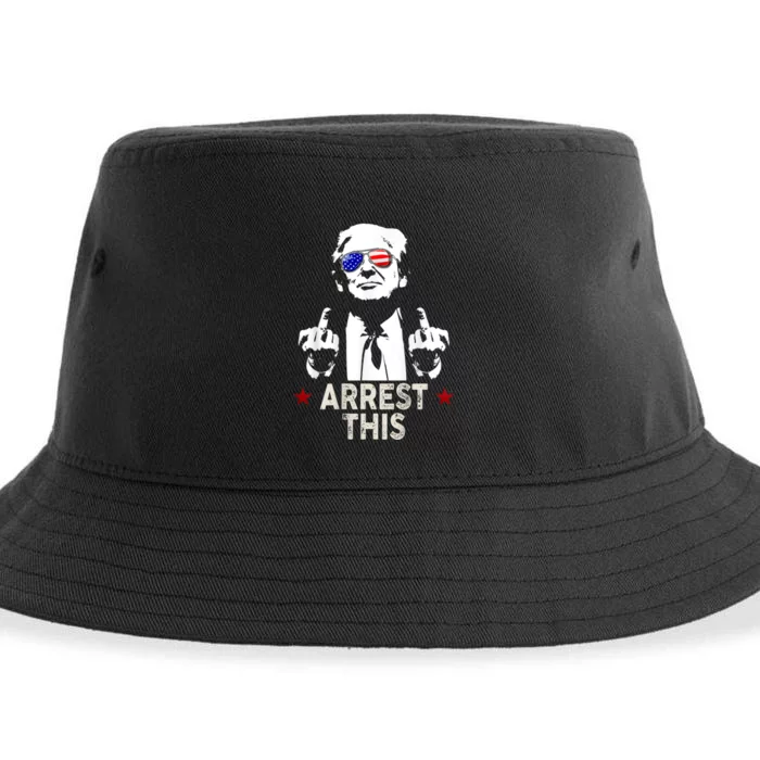 Donald Trump Arrest This Funny 2024 Election Sustainable Bucket Hat